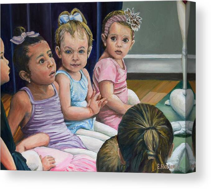 Children Canvas Print featuring the painting Tiny Dancers by Eileen Patten Oliver