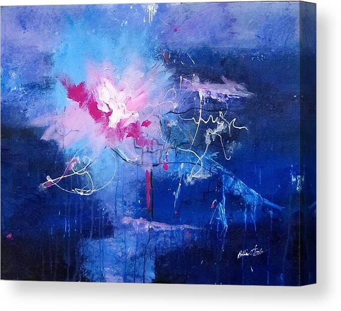 Galaxy Canvas Print featuring the painting To Light The Way by Barbara O'Toole
