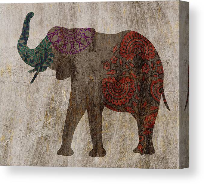 Asian Canvas Print featuring the painting Treasured Icon II by Sharon Chandler