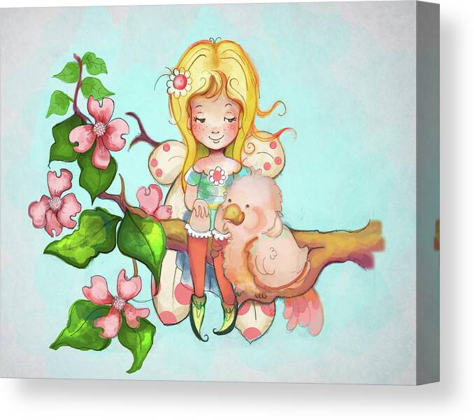 Tree Canvas Print featuring the mixed media Tree Friends by Valarie Wade