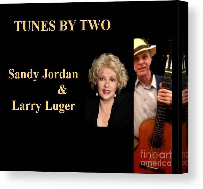 Cd Cover Art Canvas Print featuring the photograph Tunes By Two by Jordana Sands