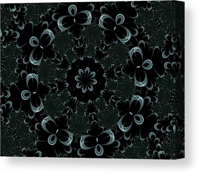 Vibes Canvas Print featuring the digital art Vibes by Fractalicious