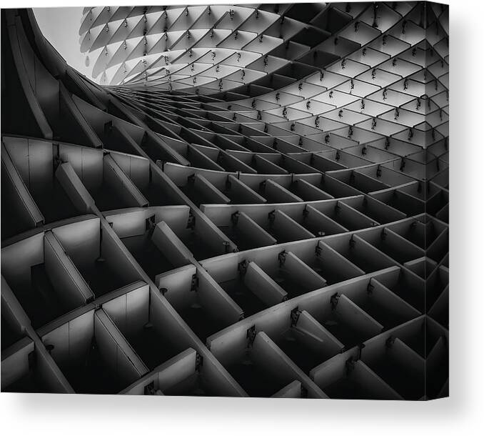 Architecture Canvas Print featuring the photograph Waves by Filipe Tomaz Silva
