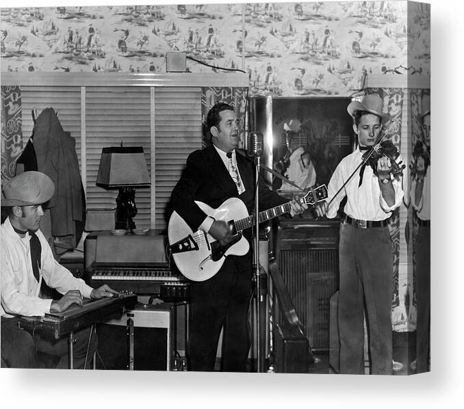 1940s Canvas Print featuring the photograph Country Music Star Bob Wills #1 by Underwood Archives