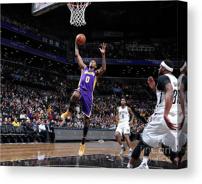 Nick Young Canvas Print featuring the photograph Nick Young by Nathaniel S. Butler