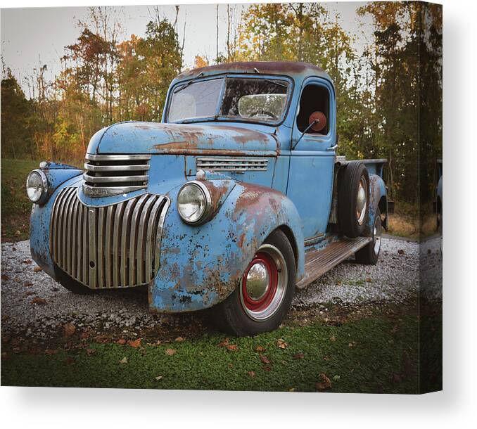 Old Chevy Canvas Print featuring the photograph Old Chevy #1 by Michelle Wittensoldner