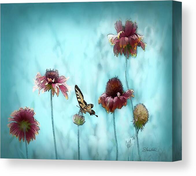 Garden Canvas Print featuring the photograph Playing in the Garden by Shara Abel