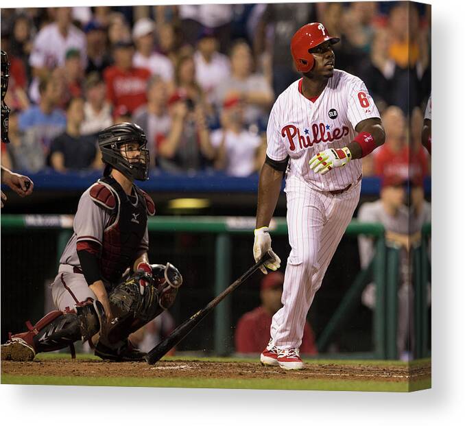 People Canvas Print featuring the photograph Ryan Howard by Mitchell Leff