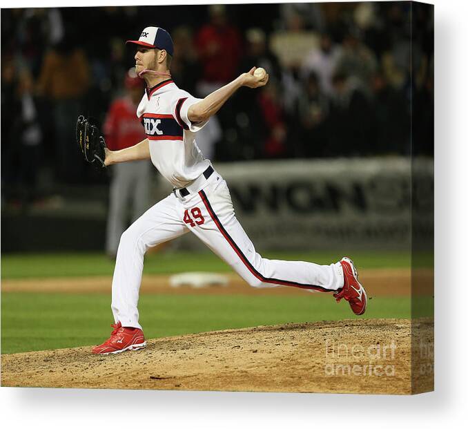 American League Baseball Canvas Print featuring the photograph Chris Sale #10 by Jonathan Daniel