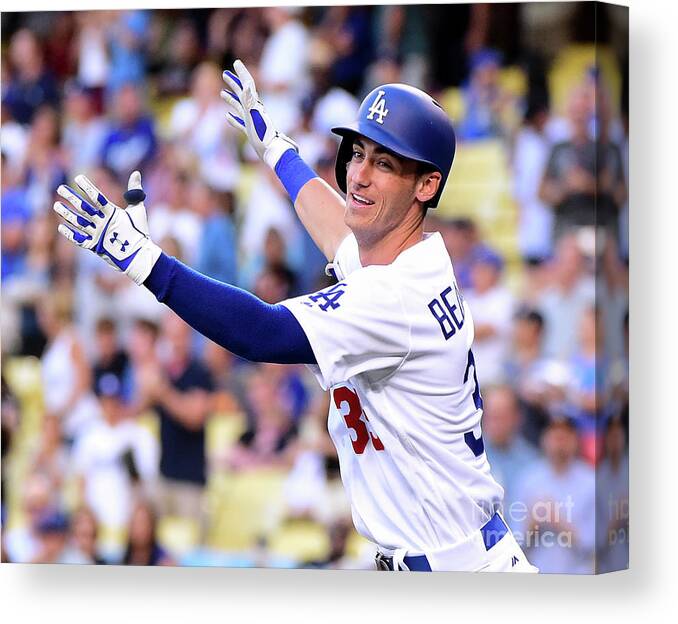 People Canvas Print featuring the photograph Cody Bellinger by Harry How