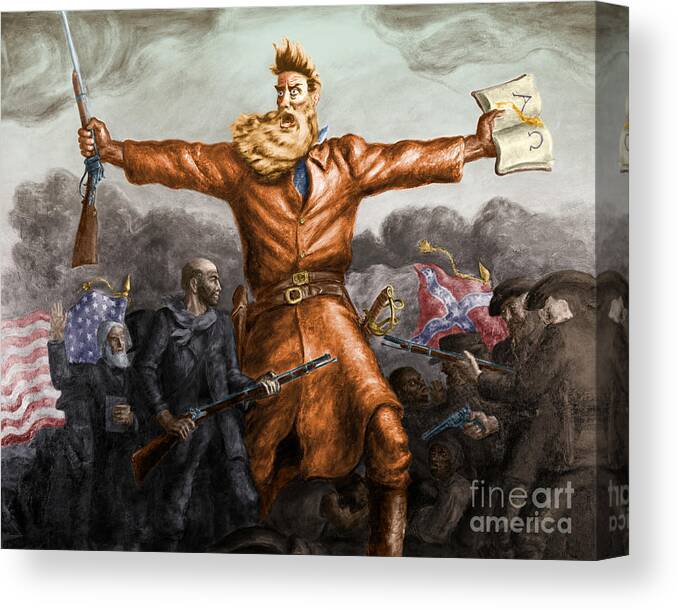 John Brown Canvas Print featuring the photograph John Brown American Abolitionist #11 by Photo Researchers