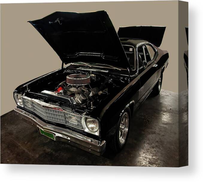 1974 Plymouth Duster Canvas Print featuring the photograph 1974 Plymouth Duster by Flees Photos