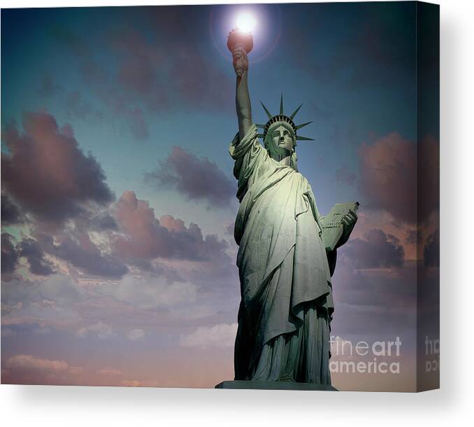 Nag002008c Canvas Print featuring the photograph Liberty #2 by Edmund Nagele FRPS