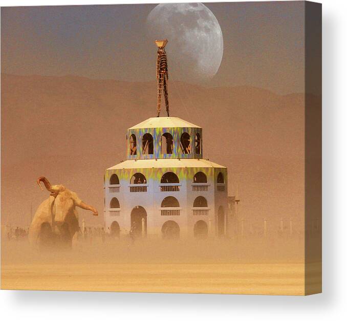 Burning Man 2012 Canvas Print featuring the photograph 2012 by Carl Moore