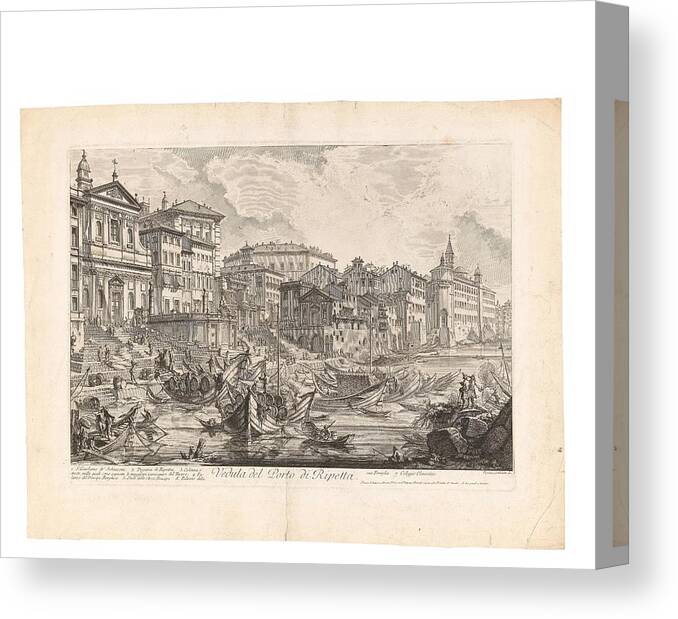  Nature Canvas Print featuring the painting Giovanni Battista Piranesi by MotionAge Designs