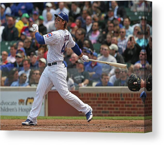 National League Baseball Canvas Print featuring the photograph Anthony Rizzo #4 by Jonathan Daniel
