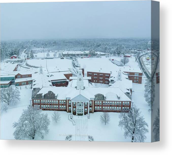  Canvas Print featuring the photograph Spaulding High School #5 by John Gisis