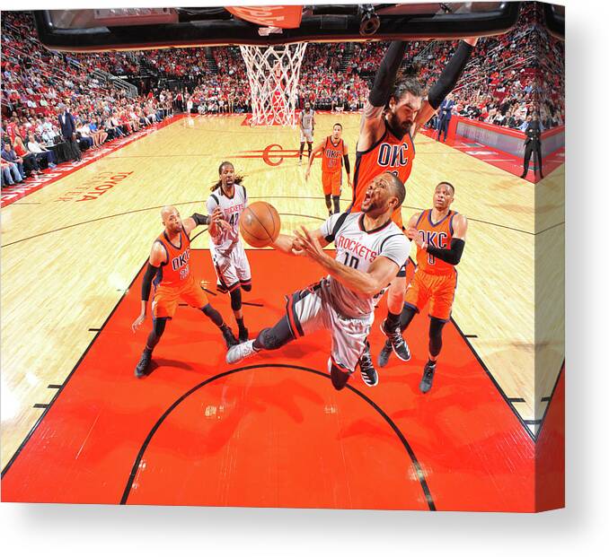 Nba Pro Basketball Canvas Print featuring the photograph Eric Gordon by Bill Baptist