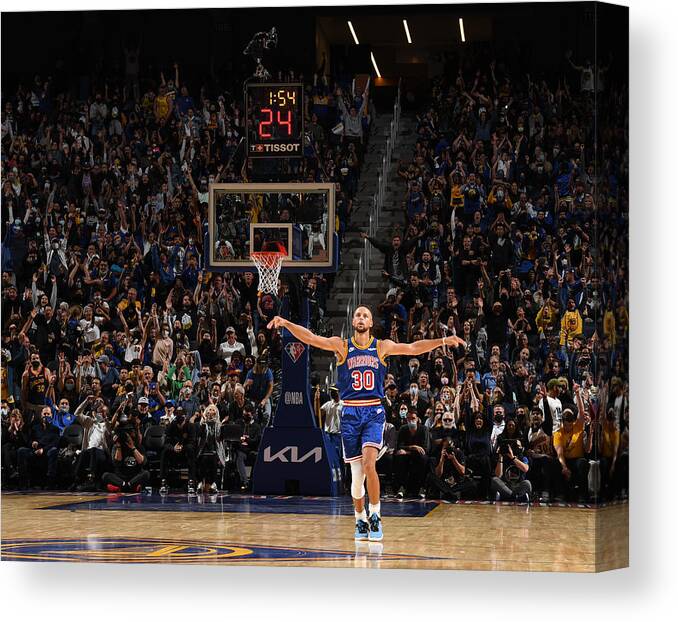 California Canvas Print featuring the photograph Stephen Curry by Noah Graham