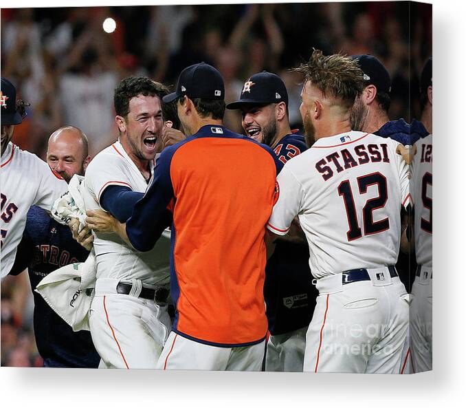 Alex Bregman Canvas Print featuring the photograph Alex Bregman #8 by Bob Levey