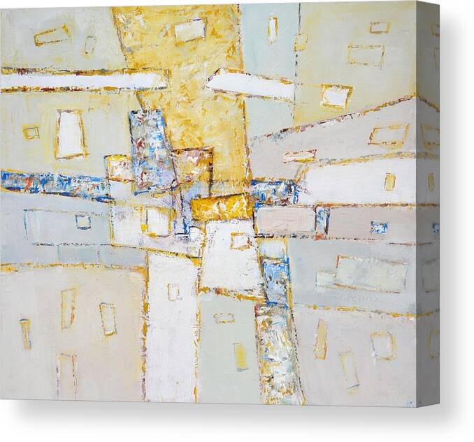 Abstraction Canvas Print featuring the painting 	Abstraction 45. by Iryna Kastsova