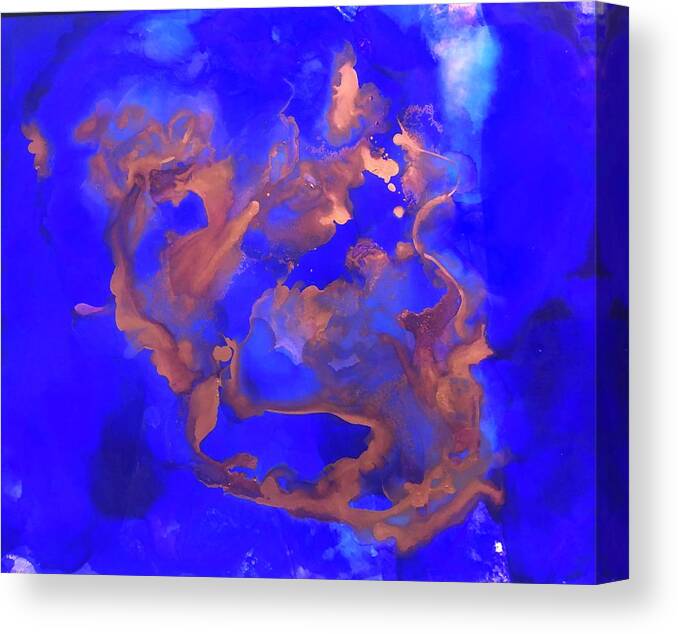 Abstract Canvas Print featuring the painting All That Glitters by Christy Sawyer