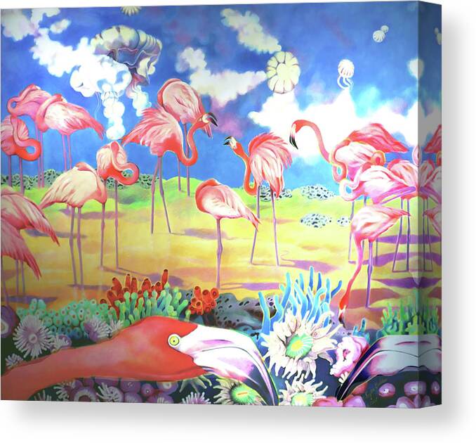  Canvas Print featuring the painting Allegro Andante by Kyra Belan