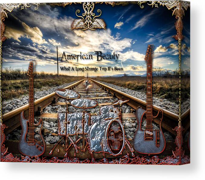 American Beauty Canvas Print featuring the digital art American Beauty by Michael Damiani