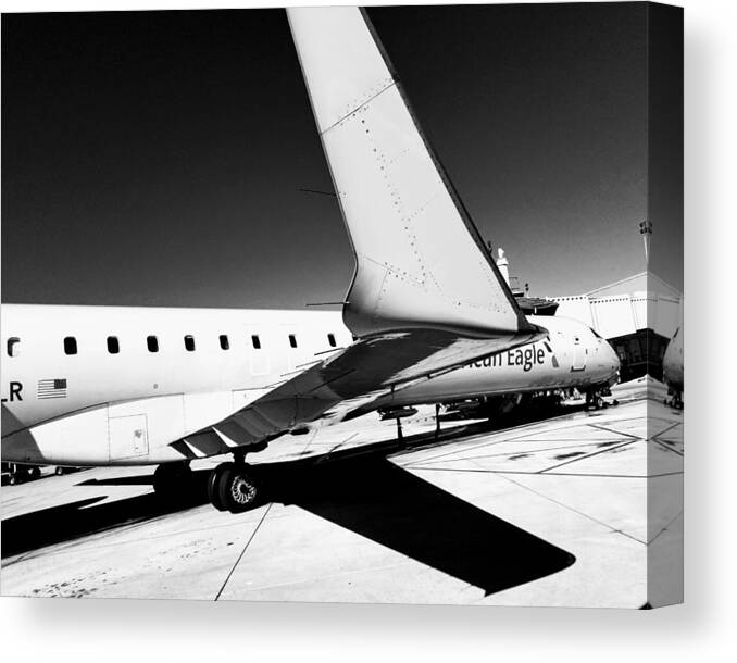 Crj Canvas Print featuring the photograph American Eagle by Michael Hopkins
