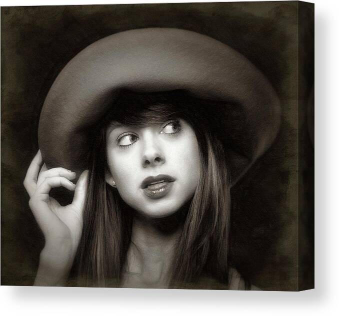 Lady Canvas Print featuring the photograph Amy ... by Chuck Caramella