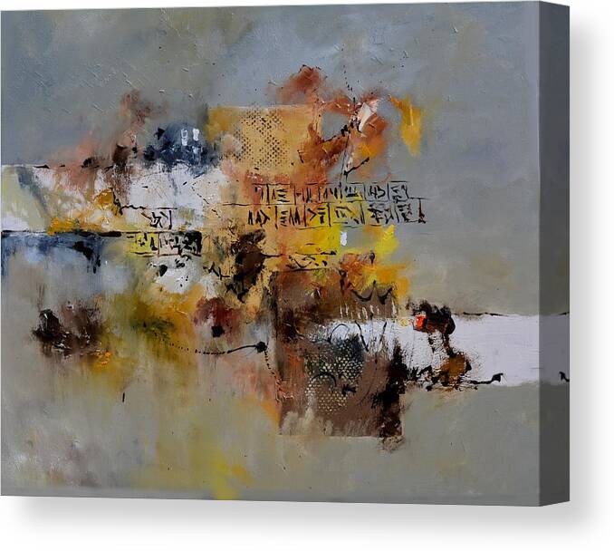 Abstract Canvas Print featuring the painting Assyrian lyrics by Pol Ledent