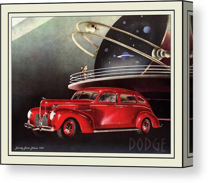 1939 Dodge Deluxe Canvas Print featuring the photograph Automotive Art 529 by Andrew Fare