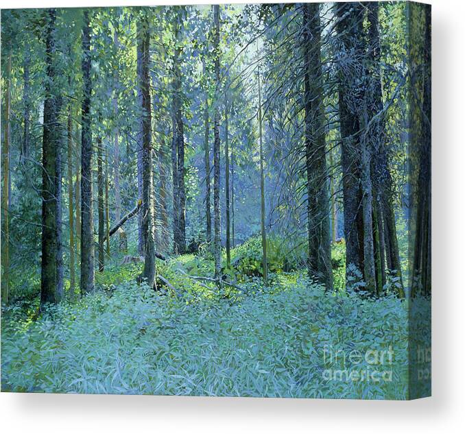 Balaam Canvas Print featuring the painting Balaam.Thick of the Forest by Simon Kozhin