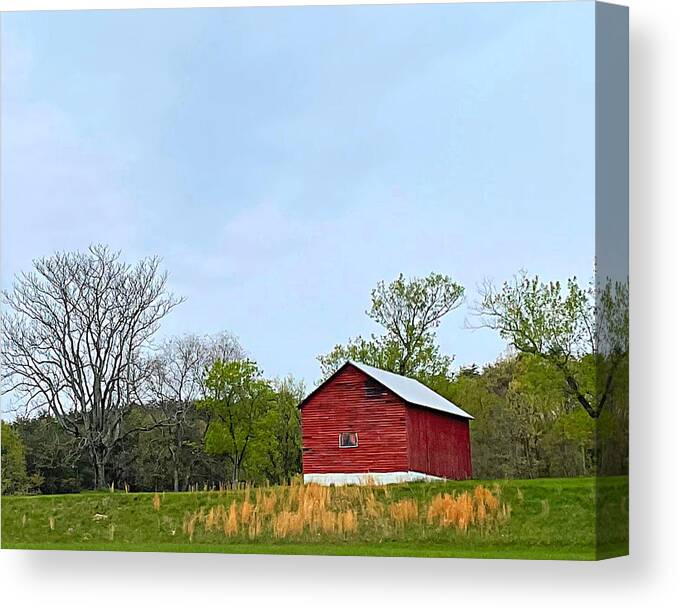 Barn Canvas Print featuring the photograph Barn with Beard by Lee Darnell