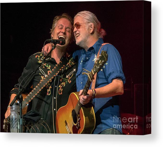 Jim Cuddy Canvas Print featuring the photograph Blue Rodeo by Jeff Ross