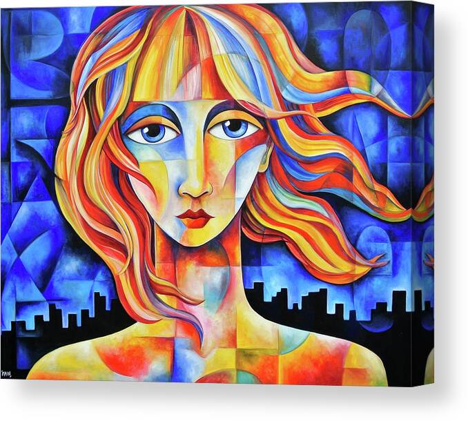 Brave Canvas Print featuring the painting Brave One by Jennifer Main Gallery