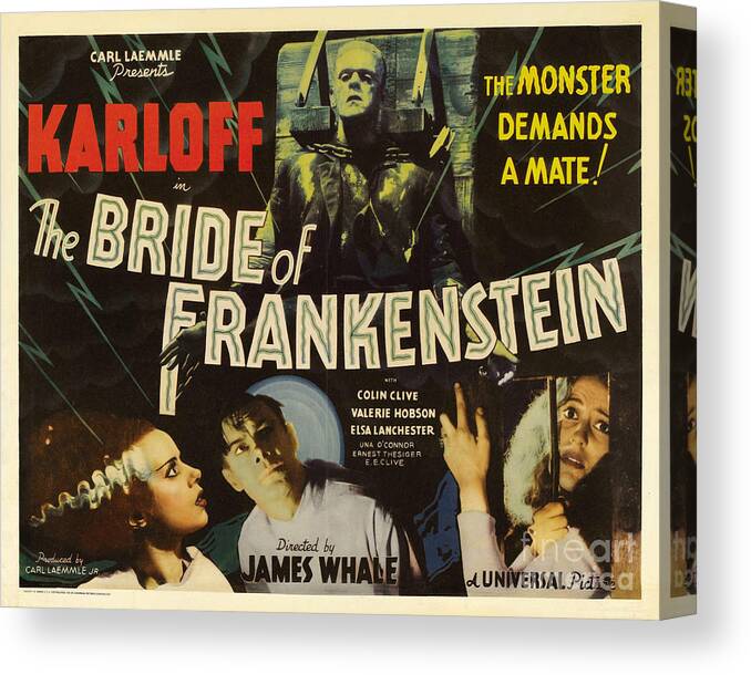 Bride Canvas Print featuring the photograph Bride Of Frankenstein by Action