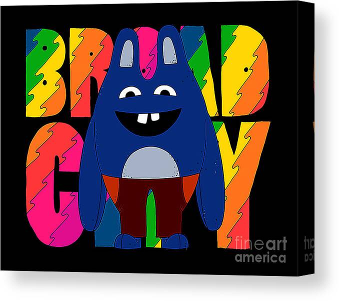 Broad City Canvas Print featuring the digital art Broad City by Tonya Lovell