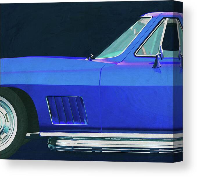 Chevrolette Canvas Print featuring the painting Chevrolette Corvette Stingray 427 1967 by Jan Keteleer