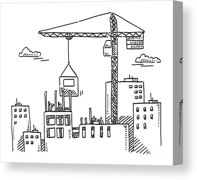 3,300+ Drawing Of The Tower Crane Illustrations, Royalty-Free Vector  Graphics & Clip Art - iStock
