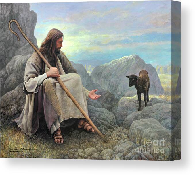 Jesus Canvas Print featuring the painting Come As You Are by Greg Olsen