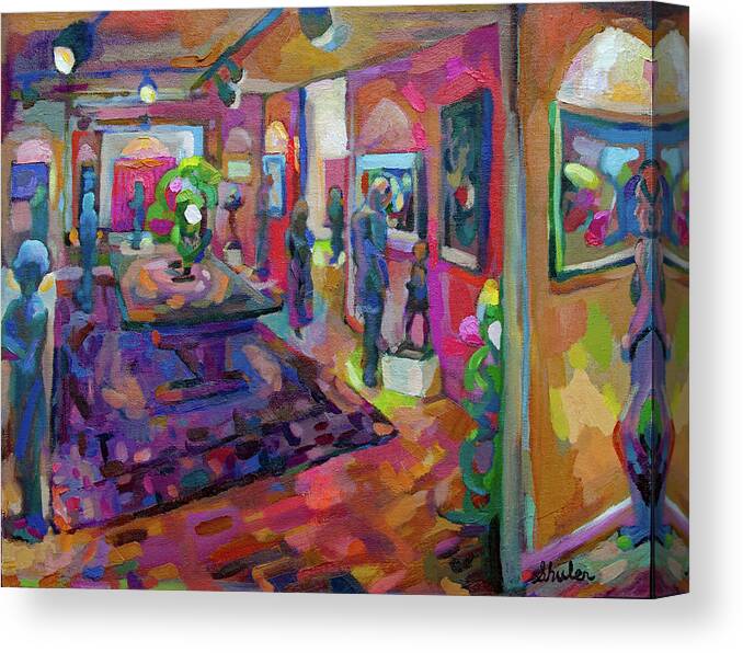 Sacred Canvas Print featuring the painting Concerto of Whispered Secrets by Nancy Shuler