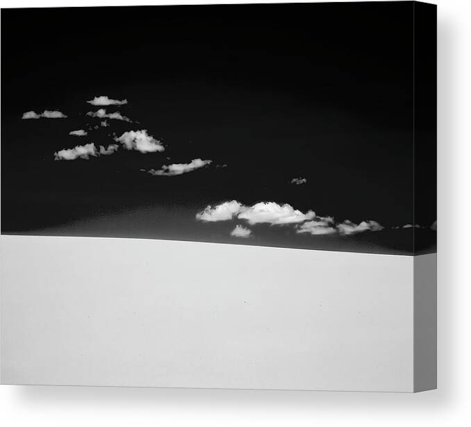 Coral Pink Sand Dunes State Park Canvas Print featuring the photograph Coral Pink Sands State Park Abstract BW X104 by Rich Franco