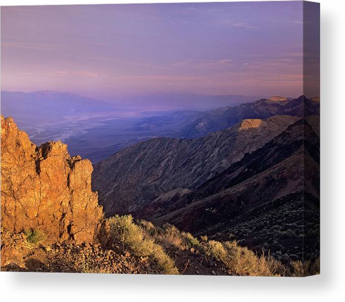 Tim Fitzharris Canvas Print featuring the photograph Dante's View, Death Valley National Park, California by Tim Fitzharris