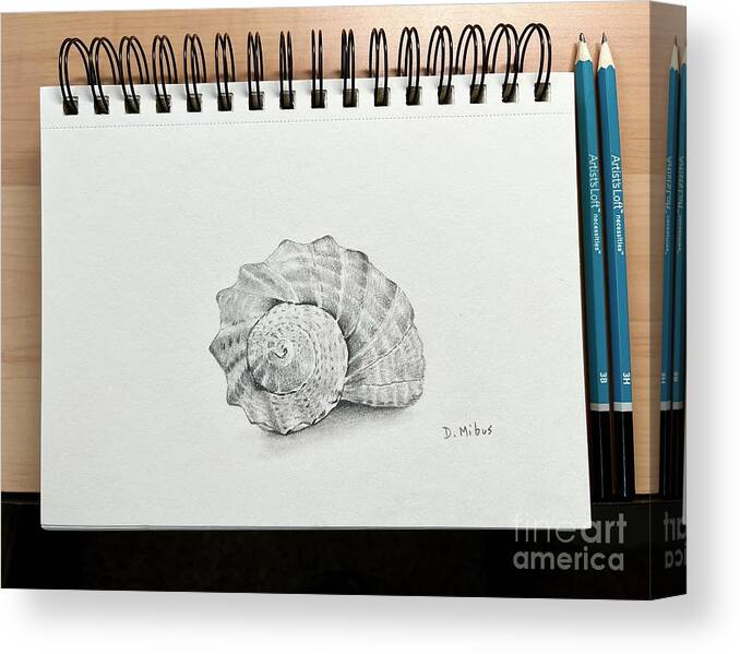  Canvas Print featuring the drawing Day 160 by Donna Mibus