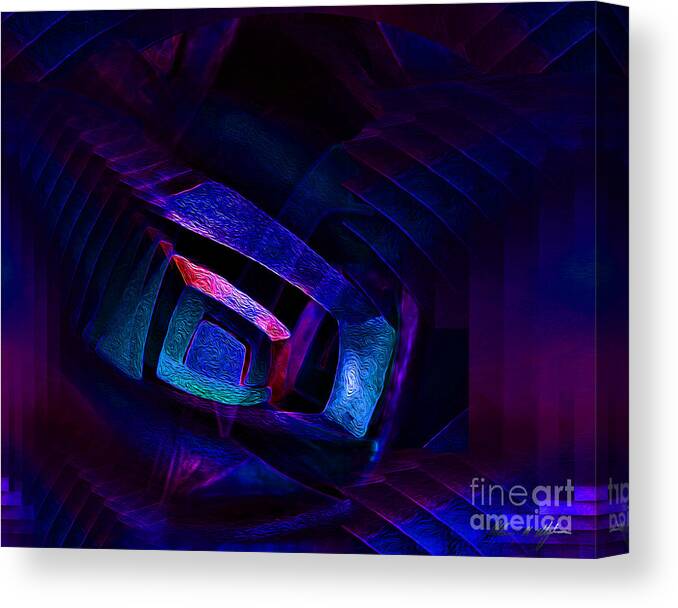 Surreal Dimensions Collection Canvas Print featuring the digital art Dimension Royale 3 by Aldane Wynter
