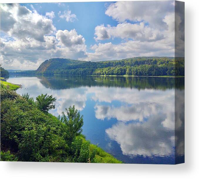 Danville Pa Canvas Print featuring the photograph Early Morning Reflection by Joy Buckels
