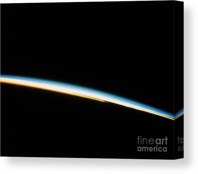 1969 Canvas Print featuring the photograph Earth's Atmosphere, 1969 by Granger