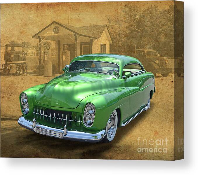 Emerald Canvas Print featuring the photograph Emerald Green Lead Sled by Ron Long