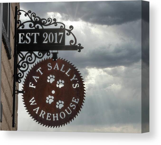 Fat Sally's Canvas Print featuring the photograph Fat Sally's by Guy Whiteley